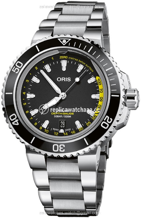 01 733 7755 4154-Set MB Oris Aquis Depth Gauge 45.8mm Mens Watch 01 733 7755 4154-Set MB Oris Aquis Depth Gauge 45.8mm Mens Watch