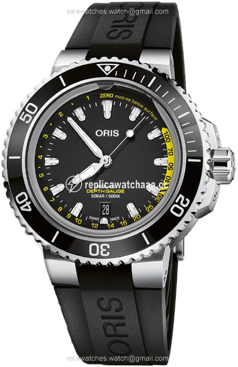 01 733 7755 4154-Set RS Oris Aquis Depth Gauge 45.8mm Mens Watch 01 733 7755 4154-Set RS Oris Aquis Depth Gauge 45.8mm Mens Watch