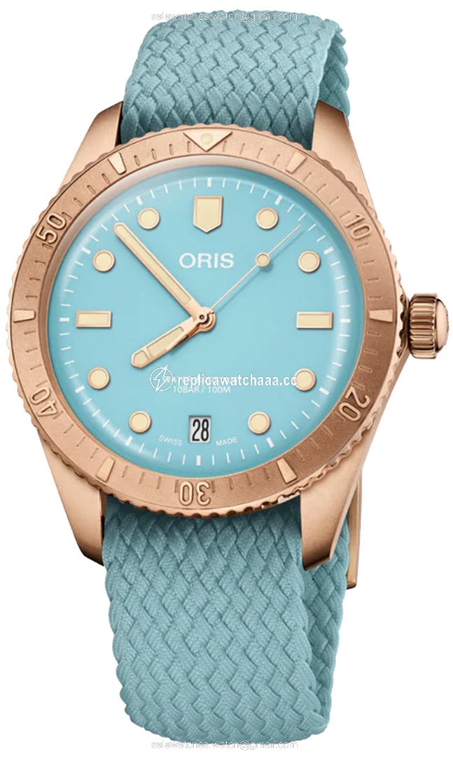 01 733 7771 3155-07 3 19 02BRS Sky Blue Oris Divers Sixty Five 38mm Midsize Watch 01 733 7771 3155-07 3 19 02BRS Sky Blue Oris Divers Sixty Five 38mm Midsize Watch