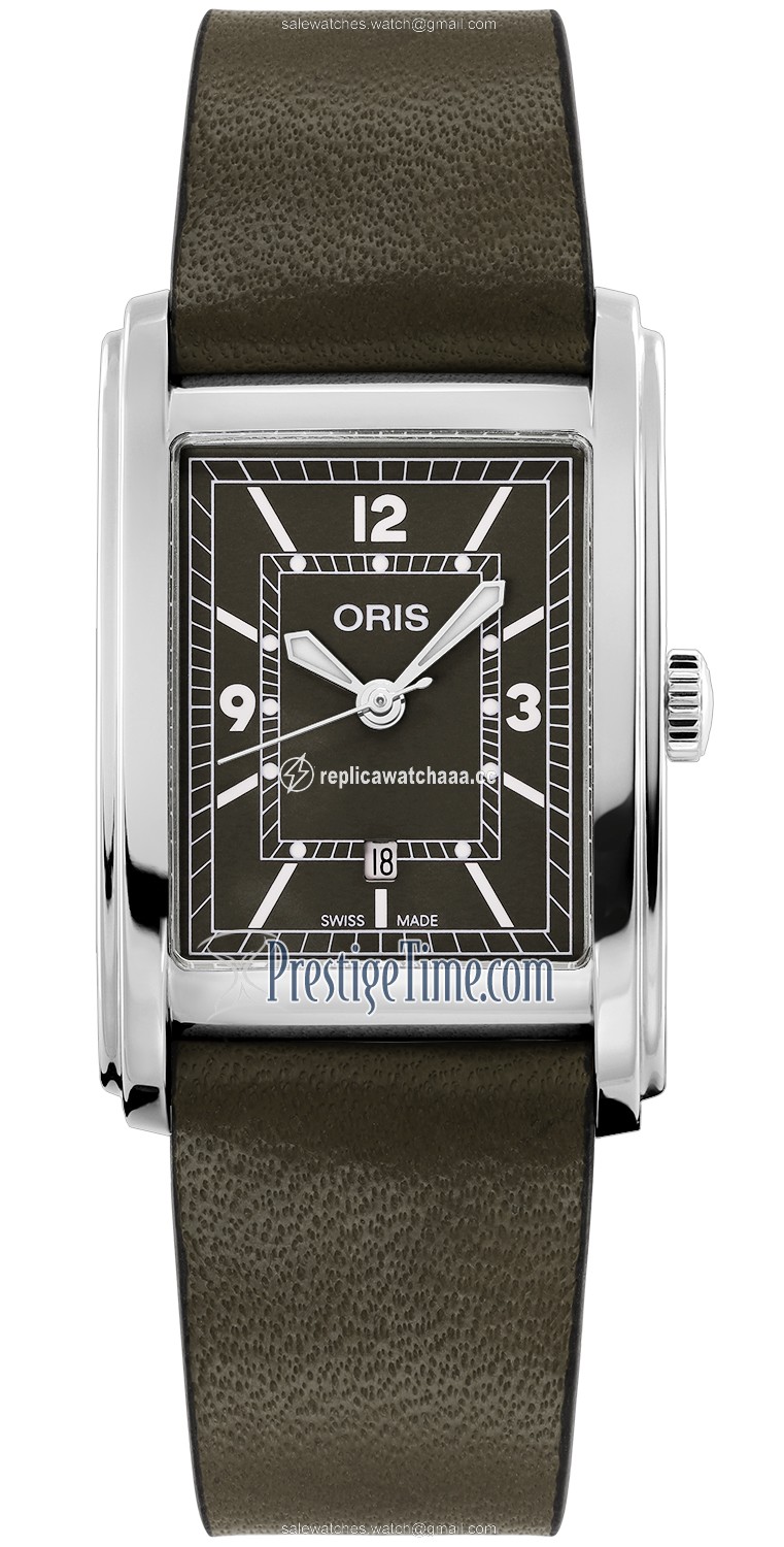 01 561 7783 4063-07 5 19 16 Oris Rectangular Automatic Midsize Watch 01 561 7783 4063-07 5 19 16 Oris Rectangular Automatic Midsize Watch