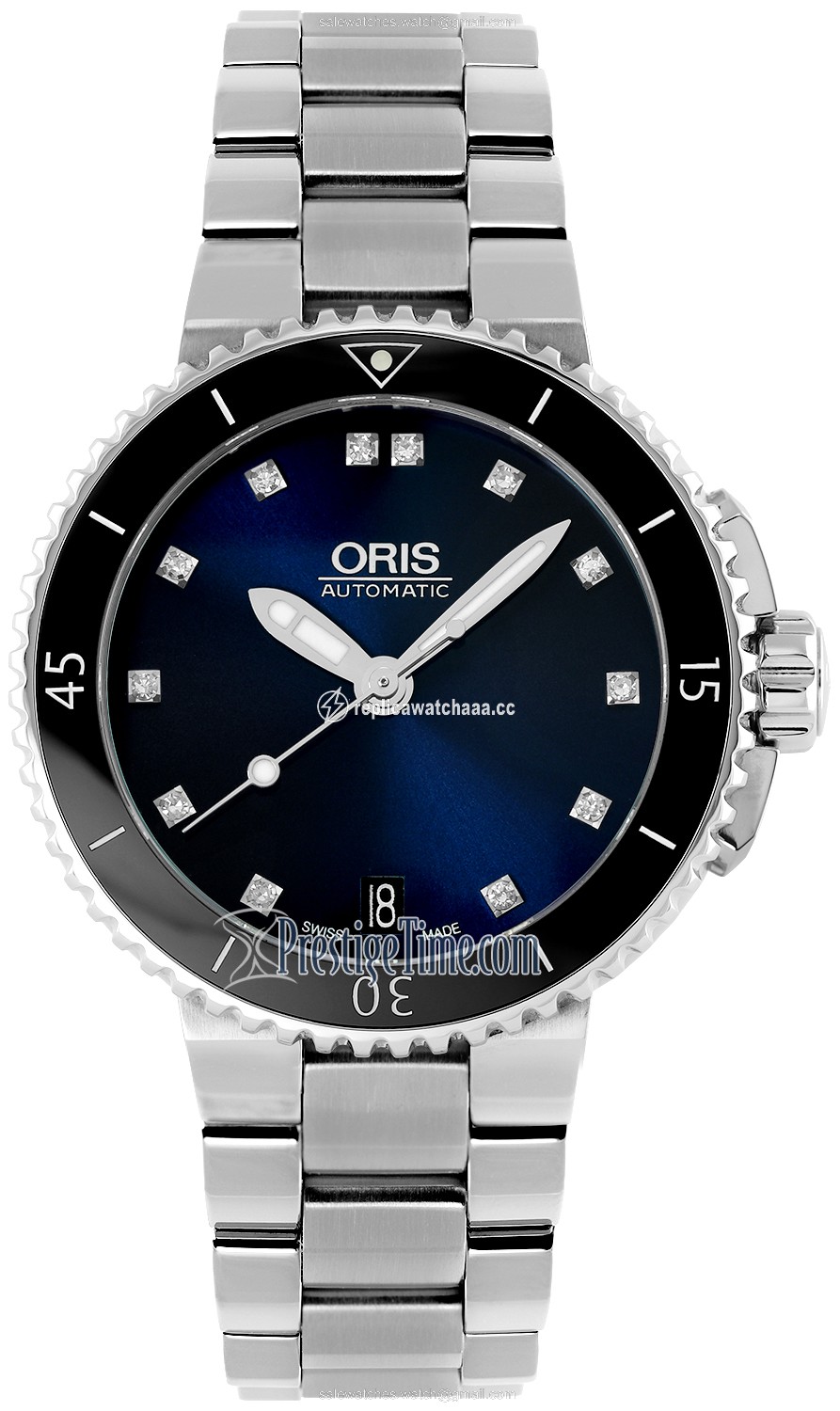01 733 7652 4195-07 8 18 01P Oris Aquis Date Diamonds 36mm Ladies Watch 01 733 7652 4195-07 8 18 01P Oris Aquis Date Diamonds 36mm Ladies Watch
