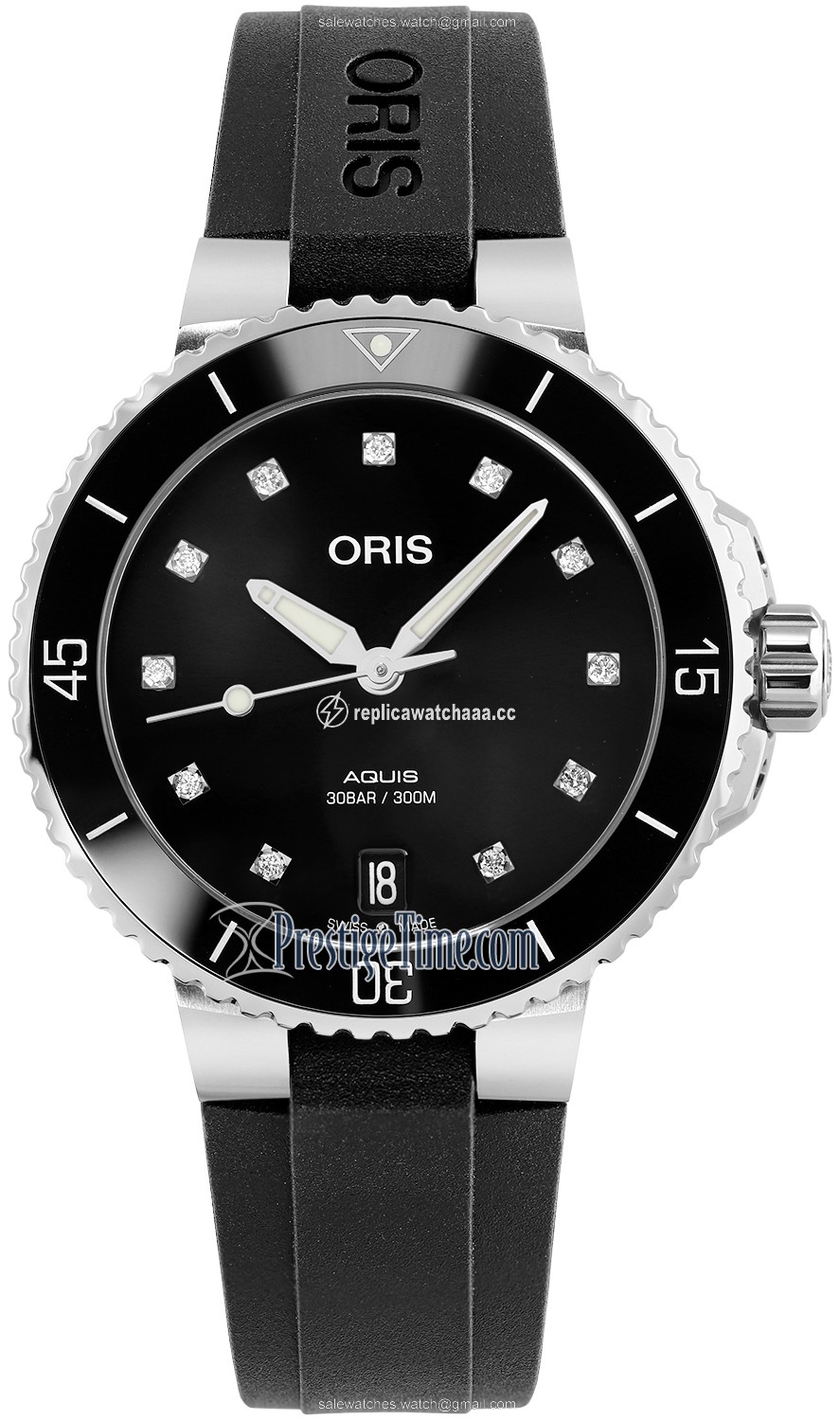 01 733 7731 4194-07 4 18 64FC Oris Aquis Date Diamonds 36.5mm Midsize Watch 01 733 7731 4194-07 4 18 64FC Oris Aquis Date Diamonds 36.5mm Midsize Watch