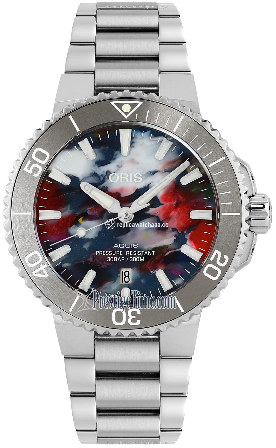 01 733 7766 4150-Set Upcycle PET Plastic Oris Aquis Date 41.5mm Mens Watch 01 733 7766 4150-Set Upcycle PET Plastic Oris Aquis Date 41.5mm Mens Watch