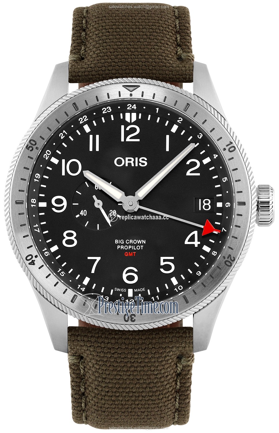 01 748 7756 4064-07 3 22 02LC Oris Big Crown ProPilot Timer GMT 44 Mens Watch 01 748 7756 4064-07 3 22 02LC Oris Big Crown ProPilot Timer GMT 44 Mens Watch