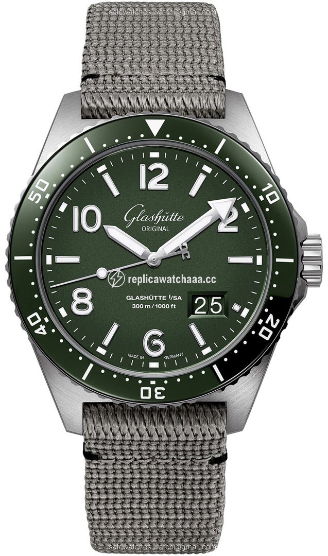 1-36-13-07-83-34 Reed Green Glashutte Original SeaQ Panorama Date 43.2mm Mens Watch 1-36-13-07-83-34 Reed Green Glashutte Original SeaQ Panorama Date 43.2mm Mens Watch