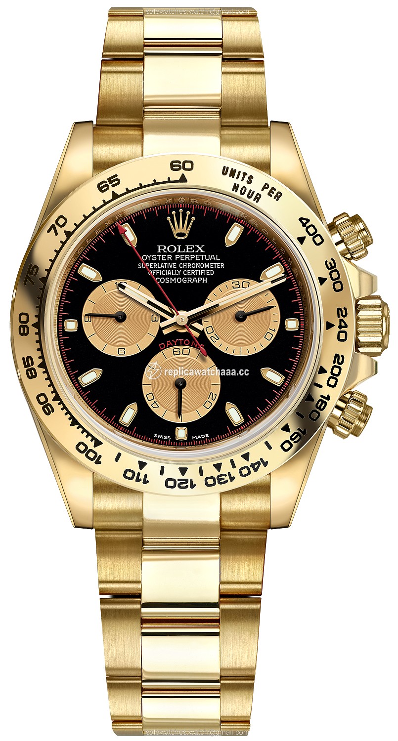 116508 Black Champagne Index Oyster Rolex Cosmograph Daytona Yellow Gold Mens Watch 116508 Black Champagne Index Oyster Rolex Cosmograph Daytona Yellow Gold Mens Watch