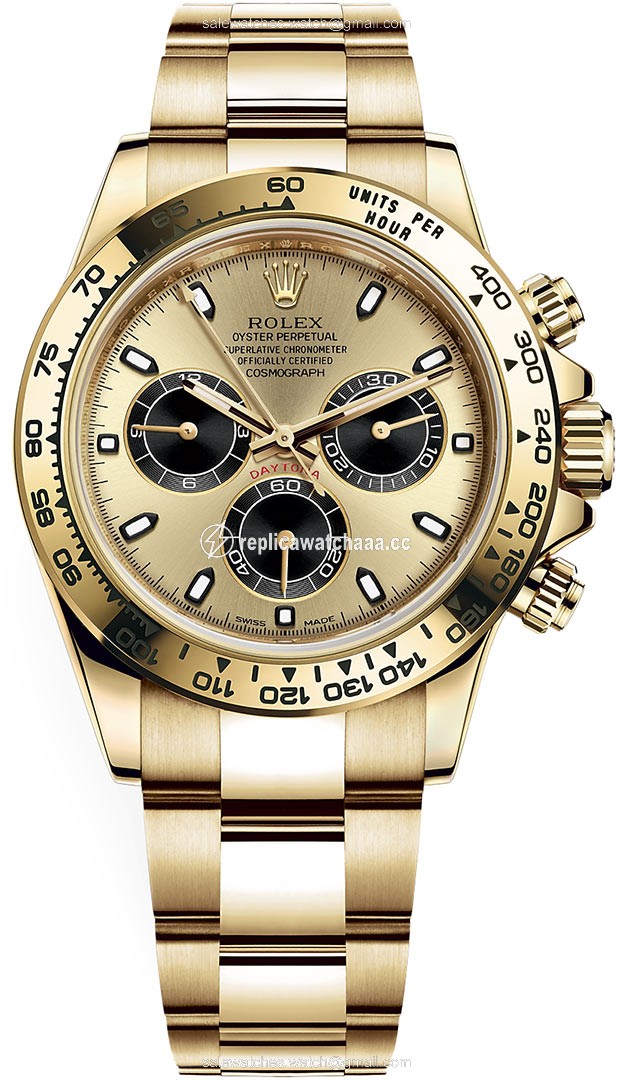 116508 Champagne Black Rolex Cosmograph Daytona Yellow Gold Mens Watch 116508 Champagne Black Rolex Cosmograph Daytona Yellow Gold Mens Watch