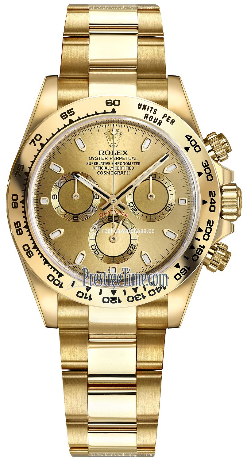 116508 Champagne Index Oyster Rolex Cosmograph Daytona Yellow Gold Mens Watch 116508 Champagne Index Oyster Rolex Cosmograph Daytona Yellow Gold Mens Watch