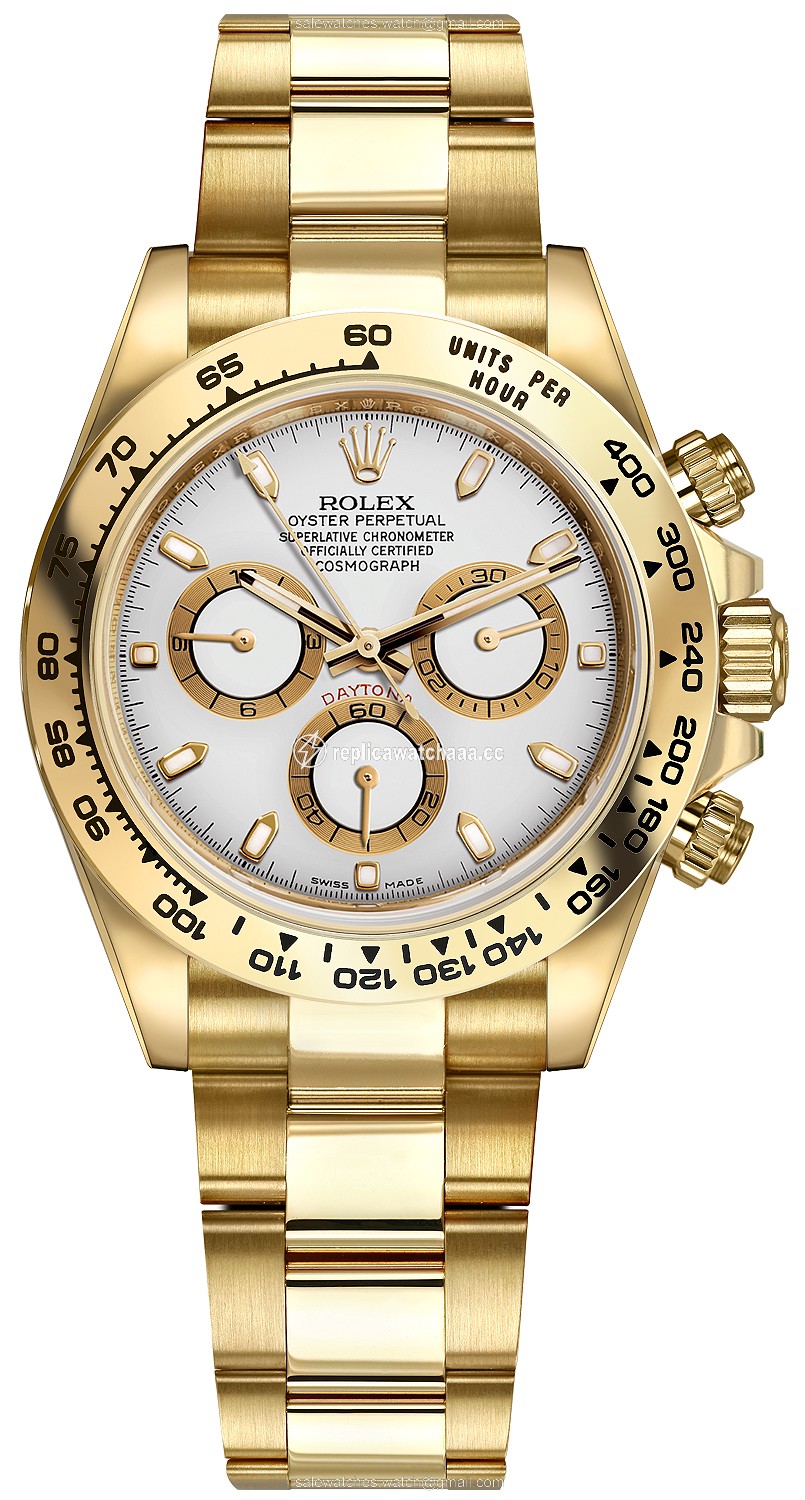 116508 White Index Oyster Rolex Cosmograph Daytona Yellow Gold Mens Watch 116508 White Index Oyster Rolex Cosmograph Daytona Yellow Gold Mens Watch