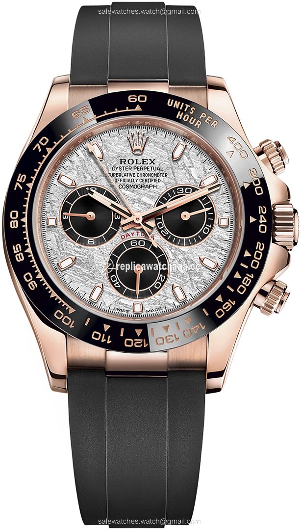 116515LN Meteorite Black Oysterflex Rolex Cosmograph Daytona Everose Gold Mens Watch 116515LN Meteorite Black Oysterflex Rolex Cosmograph Daytona Everose Gold Mens Watch