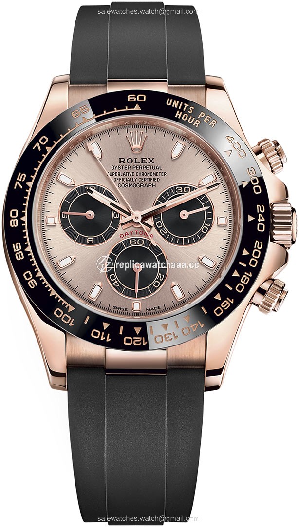 116515LN Sundust Black Oysterflex Rolex Cosmograph Daytona Everose Gold Mens Watch 116515LN Sundust Black Oysterflex Rolex Cosmograph Daytona Everose Gold Mens Watch