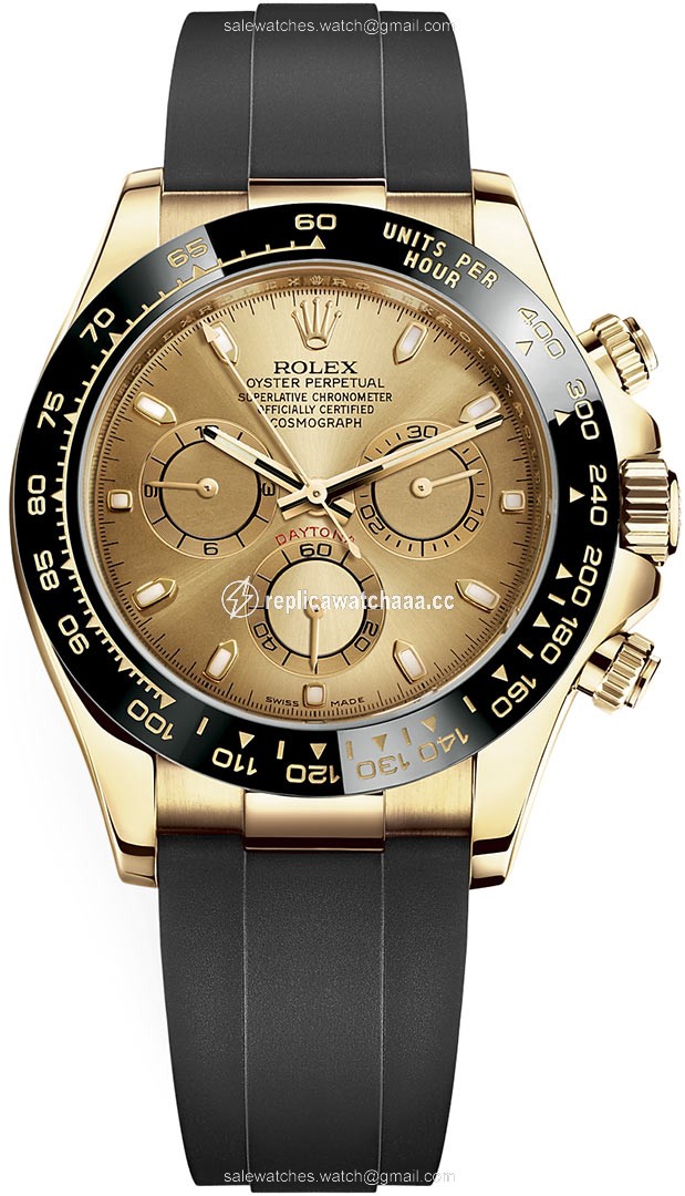 116518LN Champagne Oysterflex Rolex Cosmograph Daytona Yellow Gold Mens Watch 116518LN Champagne Oysterflex Rolex Cosmograph Daytona Yellow Gold Mens Watch