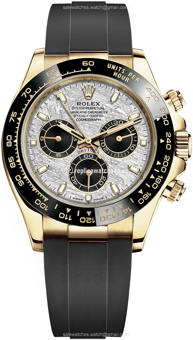116518LN Meteorite Black Oysterflex Rolex Cosmograph Daytona Yellow Gold Mens Watch 116518LN Meteorite Black Oysterflex Rolex Cosmograph Daytona Yellow Gold Mens Watch