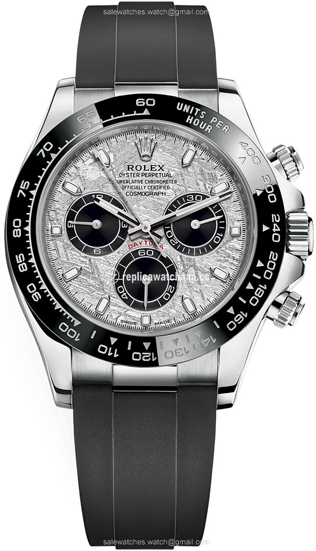 116519LN Meteorite Black Oysterflex Rolex Cosmograph Daytona White Gold Mens Watch 116519LN Meteorite Black Oysterflex Rolex Cosmograph Daytona White Gold Mens Watch