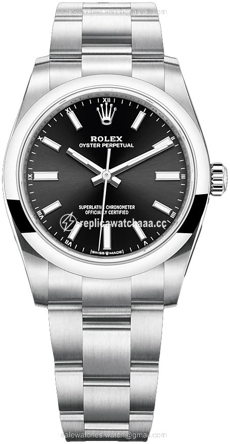 124200 Black Rolex Oyster Perpetual 34mm Ladies Watch 124200 Black Rolex Oyster Perpetual 34mm Ladies Watch