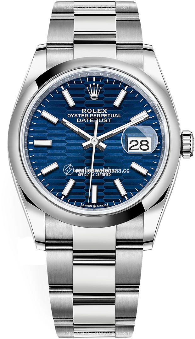 126200 Bright Blue Fluted Oyster Rolex Datejust 36mm Stainless Steel Midsize Watch 126200 Bright Blue Fluted Oyster Rolex Datejust 36mm Stainless Steel Midsize Watch