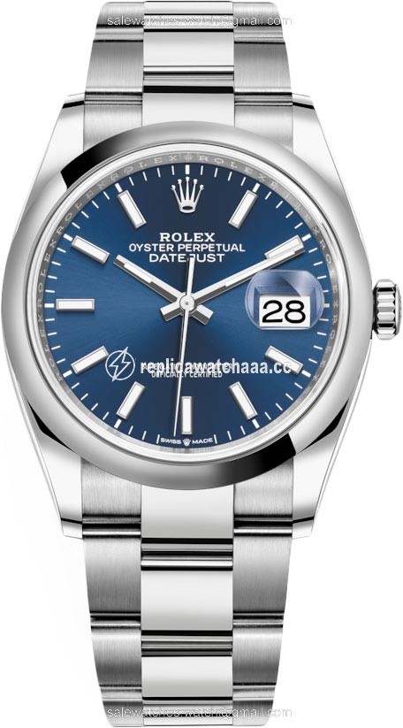 126200 Blue Index Oyster Rolex Datejust 36mm Stainless Steel Midsize Watch 126200 Blue Index Oyster Rolex Datejust 36mm Stainless Steel Midsize Watch