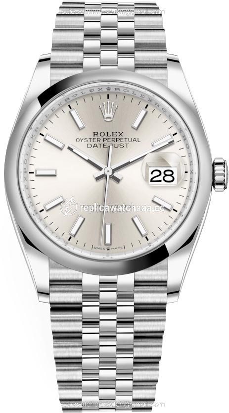 126200 Silver Index Jubilee Rolex Datejust 36mm Stainless Steel Midsize Watch 126200 Silver Index Jubilee Rolex Datejust 36mm Stainless Steel Midsize Watch