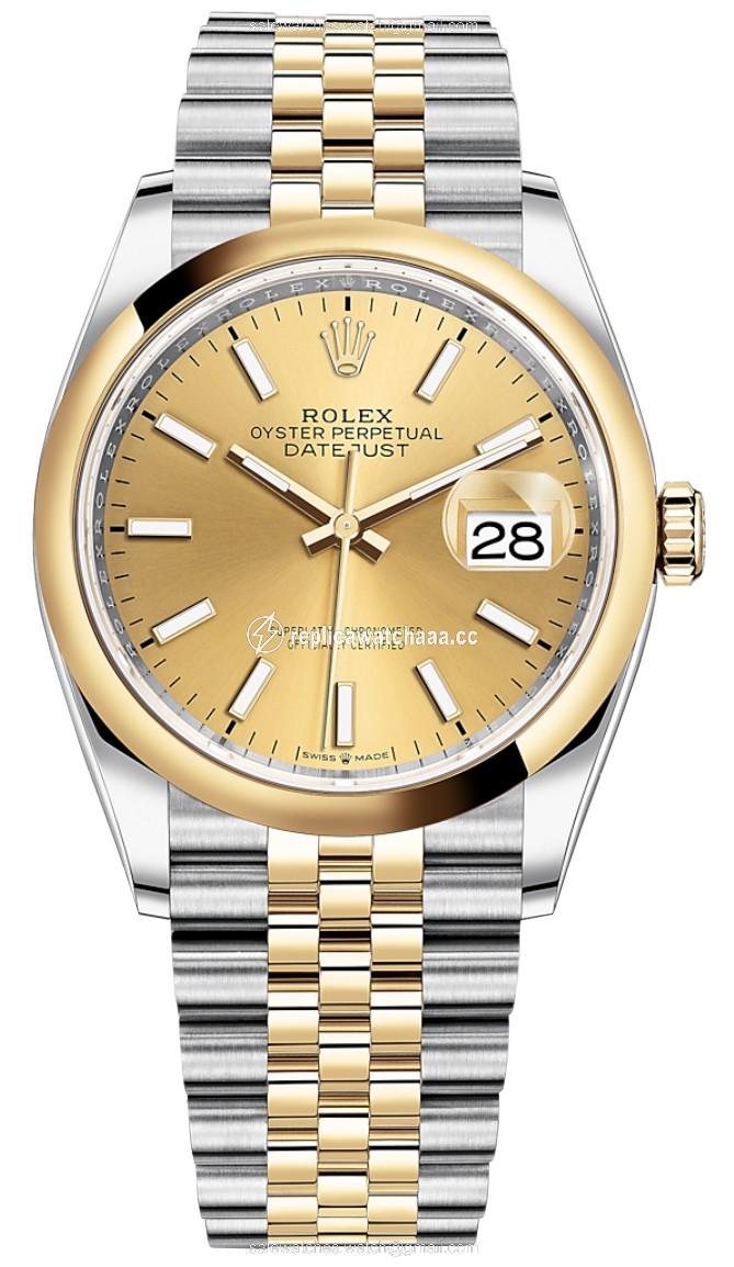 126203 Champagne Index Jubilee Rolex Datejust 36mm Stainless Steel and Yellow Gold Ladies Watch 126203 Champagne Index Jubilee Rolex Datejust 36mm Stainless Steel and Yellow Gold Ladies Watch
