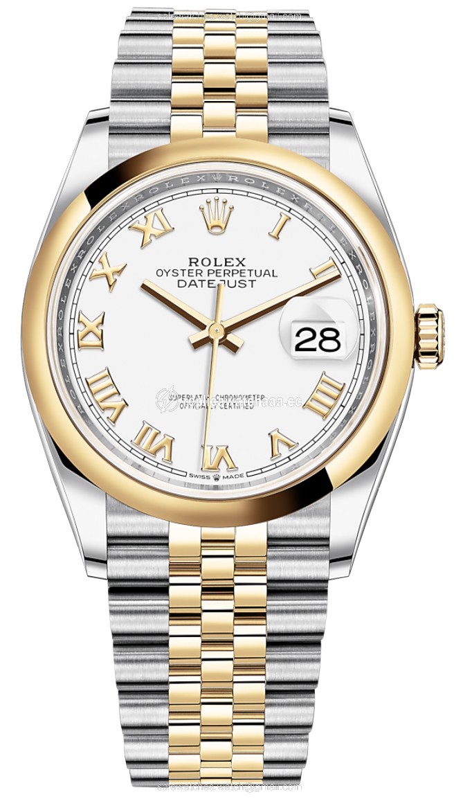 126203 White Roman Jubilee Rolex Datejust 36mm Stainless Steel and Yellow Gold Ladies Watch 126203 White Roman Jubilee Rolex Datejust 36mm Stainless Steel and Yellow Gold Ladies Watch