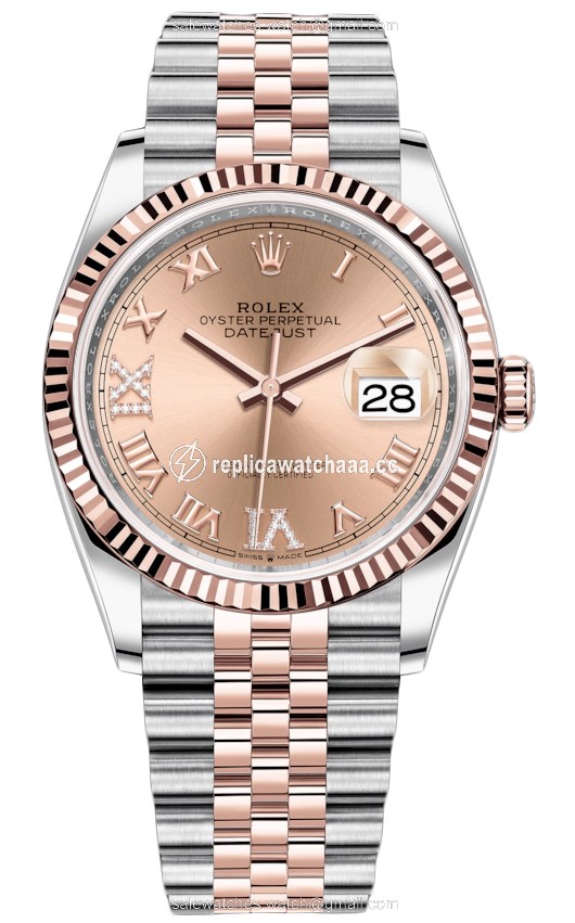 126231 Rose VI IX Roman Jubilee Rolex Datejust 36mm Stainless Steel and Rose Gold Ladies Watch 126231 Rose VI IX Roman Jubilee Rolex Datejust 36mm Stainless Steel and Rose Gold Ladies Watch