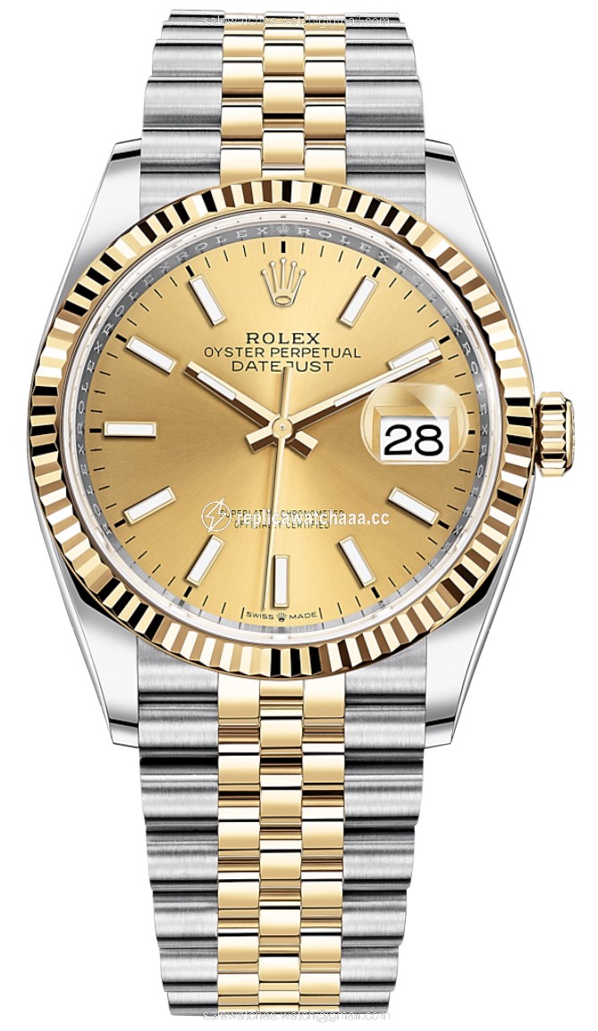 126233 Champagne Index Jubilee Rolex Datejust 36mm Stainless Steel and Yellow Gold Ladies Watch 126233 Champagne Index Jubilee Rolex Datejust 36mm Stainless Steel and Yellow Gold Ladies Watch
