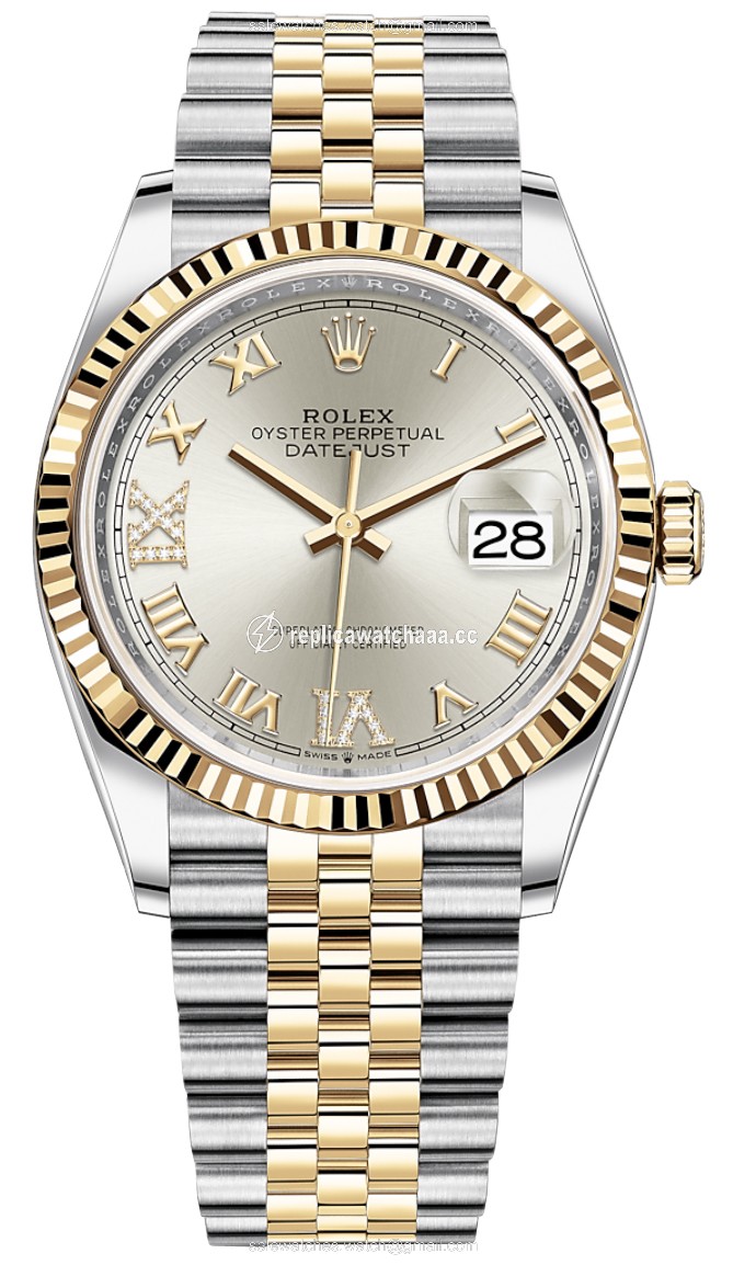 126233 Silver VI IX Roman Jubilee Rolex Datejust 36mm Stainless Steel and Yellow Gold Ladies Watch 126233 Silver VI IX Roman Jubilee Rolex Datejust 36mm Stainless Steel and Yellow Gold Ladies Watch