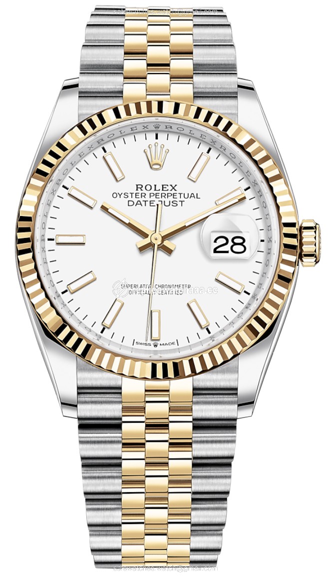 126233 White Index Jubilee Rolex Datejust 36mm Stainless Steel and Yellow Gold Ladies Watch 126233 White Index Jubilee Rolex Datejust 36mm Stainless Steel and Yellow Gold Ladies Watch