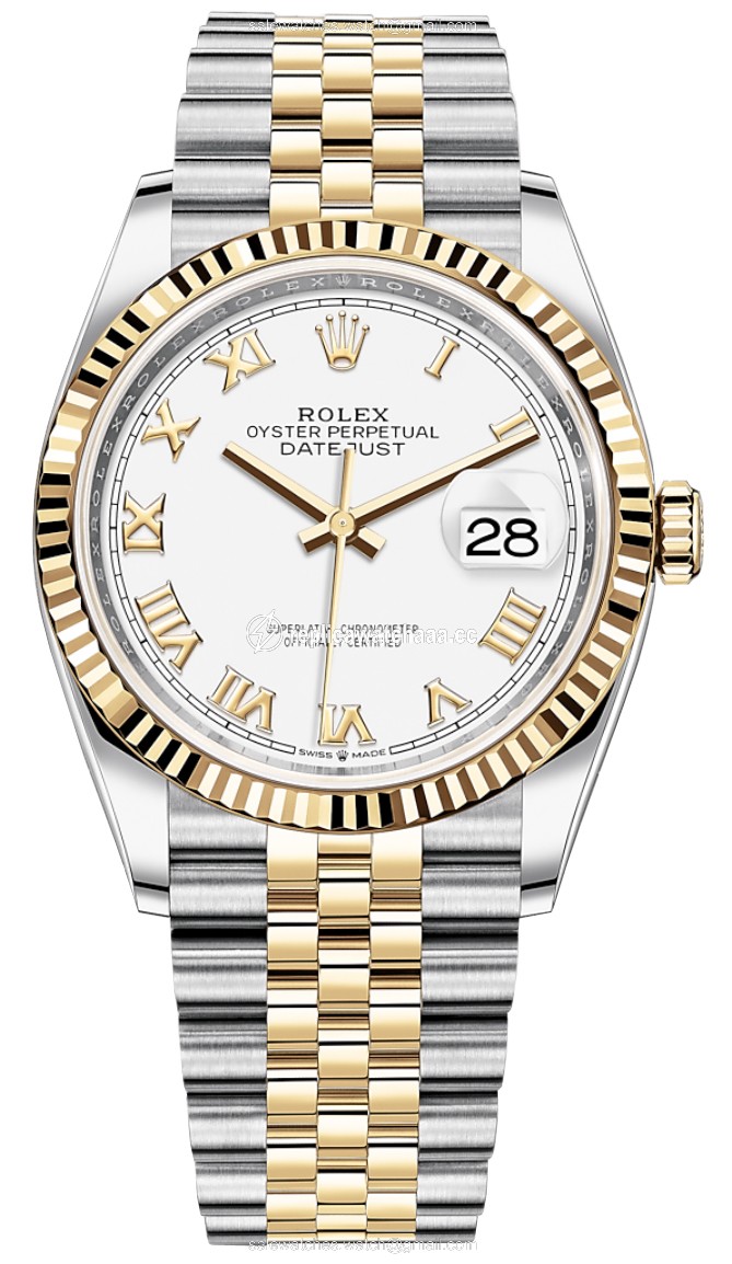 126233 White Roman Jubilee Rolex Datejust 36mm Stainless Steel and Yellow Gold Ladies Watch 126233 White Roman Jubilee Rolex Datejust 36mm Stainless Steel and Yellow Gold Ladies Watch