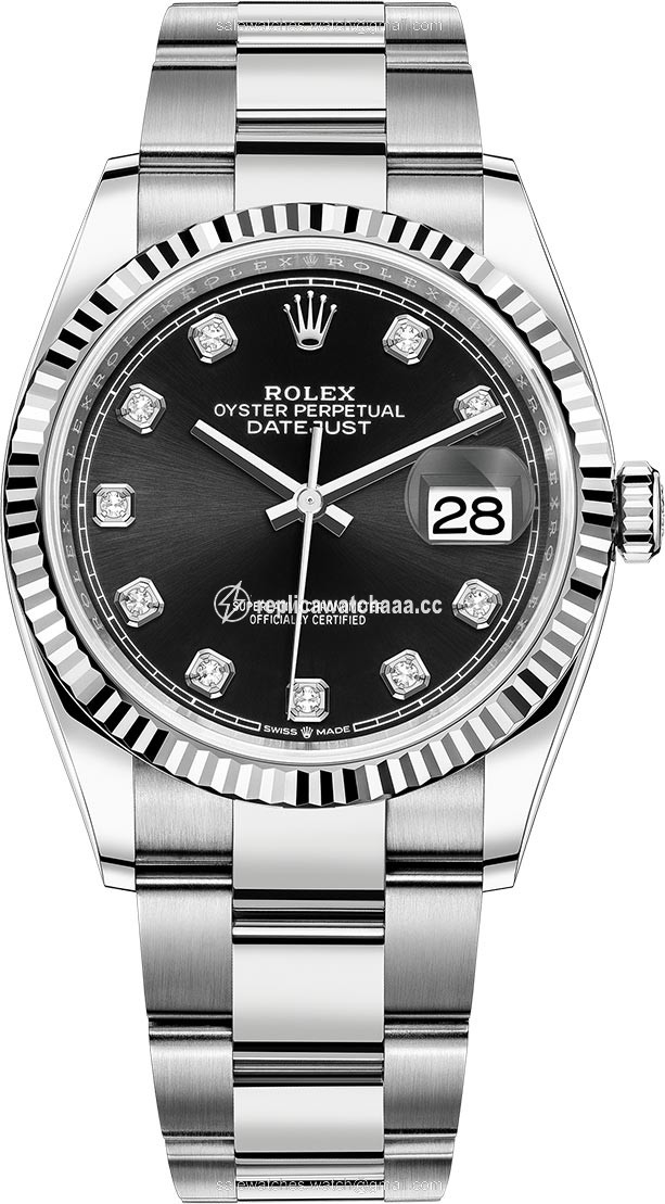 126234 Black Diamond Oyster Rolex Datejust 36mm Stainless Steel Midsize Watch 126234 Black Diamond Oyster Rolex Datejust 36mm Stainless Steel Midsize Watch