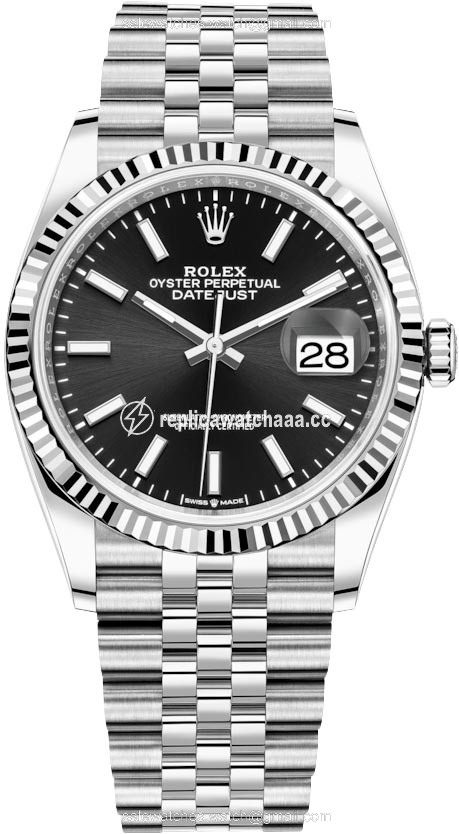 126234 Black Index Jubilee Rolex Datejust 36mm Stainless Steel Midsize Watch 126234 Black Index Jubilee Rolex Datejust 36mm Stainless Steel Midsize Watch