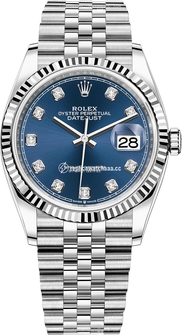 126234 Blue Diamond Jubilee Rolex Datejust 36mm Stainless Steel Midsize Watch 126234 Blue Diamond Jubilee Rolex Datejust 36mm Stainless Steel Midsize Watch