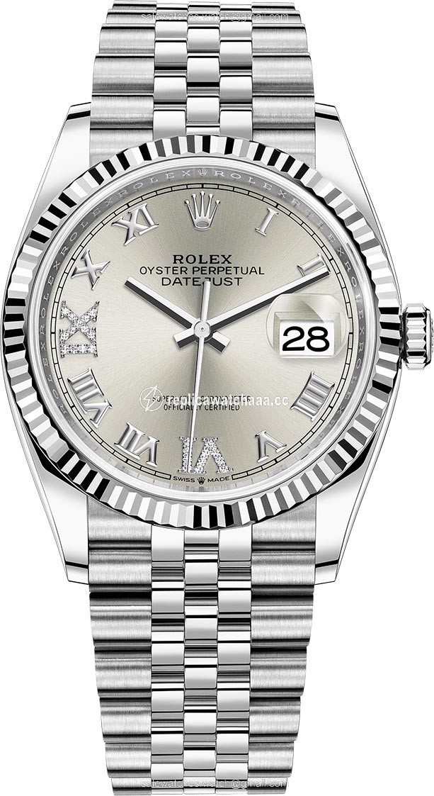 126234 Silver Roman VI IX Jubilee Rolex Datejust 36mm Stainless Steel Midsize Watch 126234 Silver Roman VI IX Jubilee Rolex Datejust 36mm Stainless Steel Midsize Watch