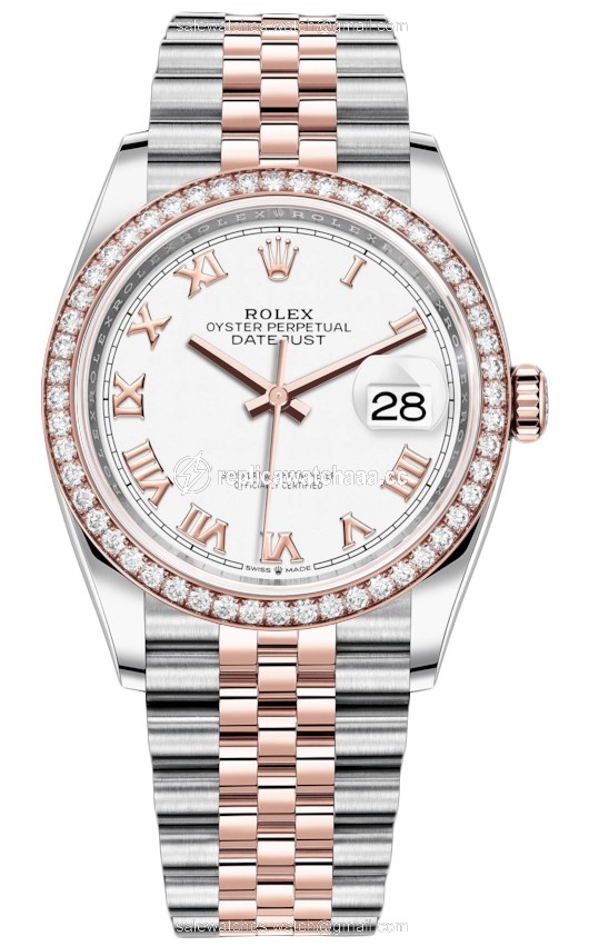 126281RBR White Roman Jubilee Rolex Datejust 36mm Stainless Steel and Rose Gold Ladies Watch 126281RBR White Roman Jubilee Rolex Datejust 36mm Stainless Steel and Rose Gold Ladies Watch