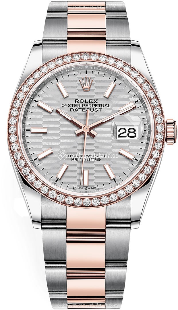 126281rbr Silver Fluted Oyster Rolex Datejust 36mm Stainless Steel and Rose Gold Ladies Watch 126281rbr Silver Fluted Oyster Rolex Datejust 36mm Stainless Steel and Rose Gold Ladies Watch