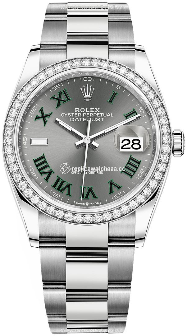 126284rbr Slate Roman Oyster Wimbledon Rolex Datejust 36mm Stainless Steel Midsize Watch 126284rbr Slate Roman Oyster Wimbledon Rolex Datejust 36mm Stainless Steel Midsize Watch
