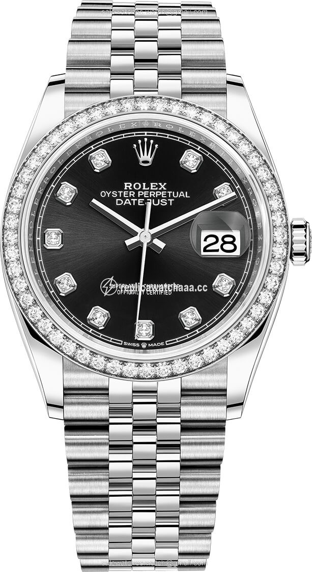 126284rbr Black Diamond Jubilee Rolex Datejust 36mm Stainless Steel Midsize Watch 126284rbr Black Diamond Jubilee Rolex Datejust 36mm Stainless Steel Midsize Watch