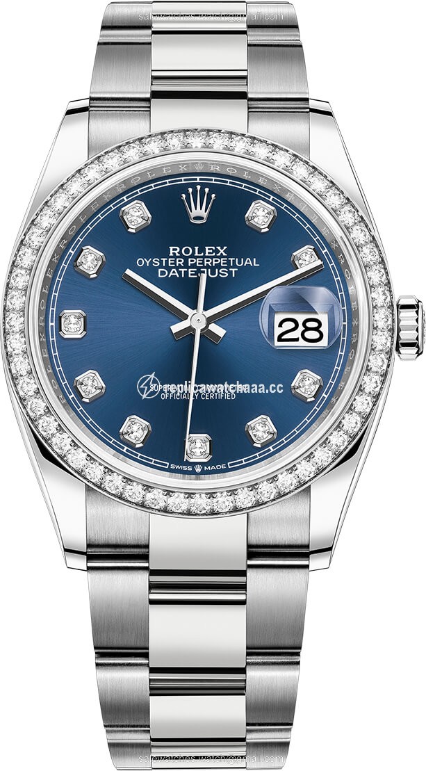 126284rbr Blue Diamond Oyster Rolex Datejust 36mm Stainless Steel Midsize Watch 126284rbr Blue Diamond Oyster Rolex Datejust 36mm Stainless Steel Midsize Watch
