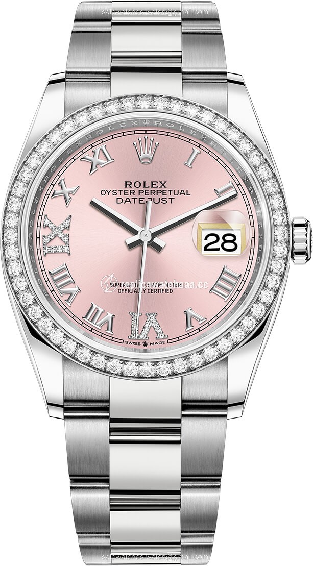 126284rbr Pink Roman VI IX Oyster Rolex Datejust 36mm Stainless Steel Midsize Watch 126284rbr Pink Roman VI IX Oyster Rolex Datejust 36mm Stainless Steel Midsize Watch