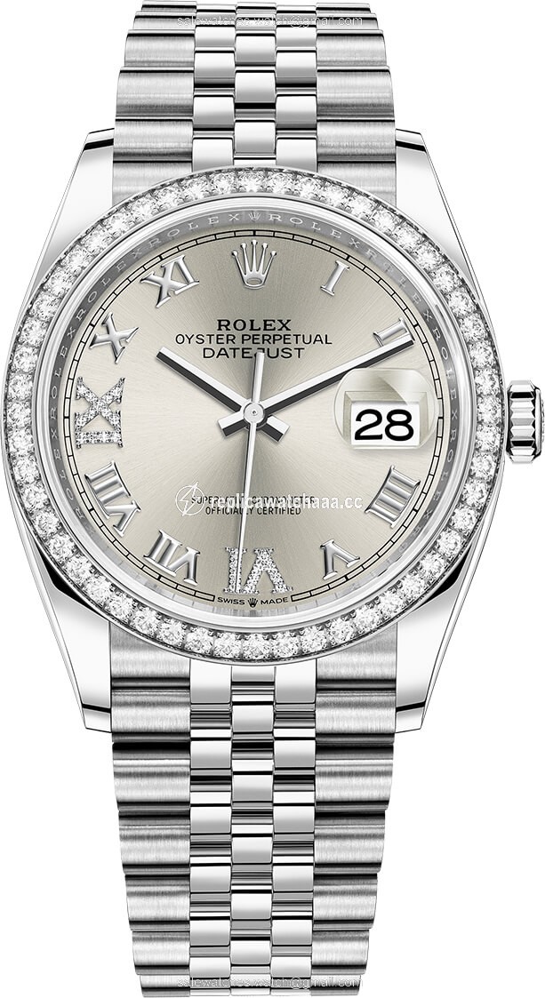 126284rbr Silver Roman VI IX Jubilee Rolex Datejust 36mm Stainless Steel Midsize Watch 126284rbr Silver Roman VI IX Jubilee Rolex Datejust 36mm Stainless Steel Midsize Watch
