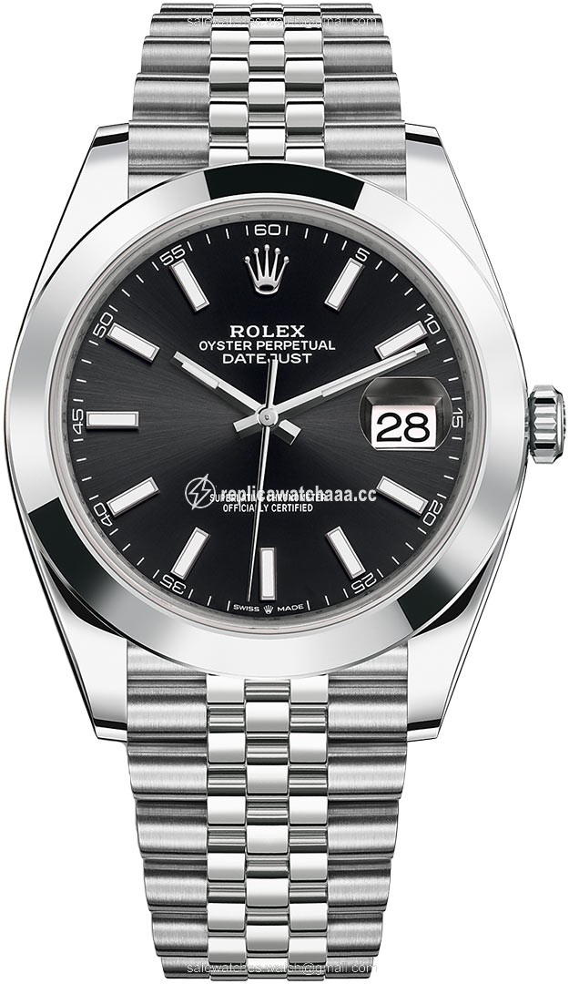 126300 Black Index Jubilee Rolex Datejust 41mm Stainless Steel Mens Watch 126300 Black Index Jubilee Rolex Datejust 41mm Stainless Steel Mens Watch