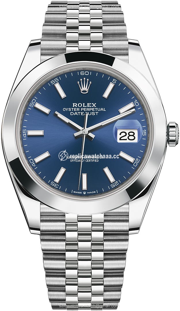 126300 Blue Index Jubilee Rolex Datejust 41mm Stainless Steel Mens Watch 126300 Blue Index Jubilee Rolex Datejust 41mm Stainless Steel Mens Watch