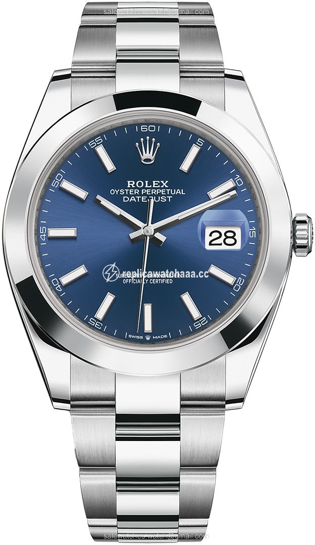 126300 Blue Index Oyster Rolex Datejust 41mm Stainless Steel Mens Watch 126300 Blue Index Oyster Rolex Datejust 41mm Stainless Steel Mens Watch
