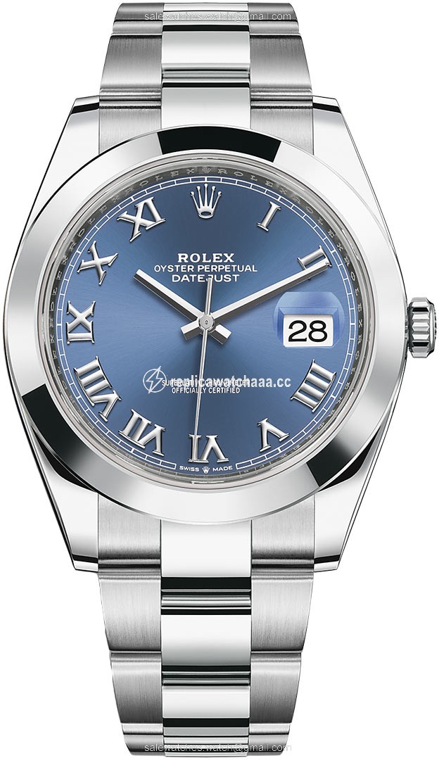 126300 Blue Roman Oyster Rolex Datejust 41mm Stainless Steel Mens Watch 126300 Blue Roman Oyster Rolex Datejust 41mm Stainless Steel Mens Watch