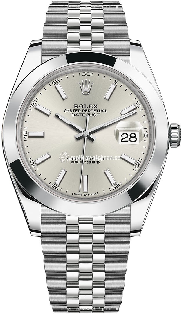 126300 Silver Index Jubilee Rolex Datejust 41mm Stainless Steel Mens Watch 126300 Silver Index Jubilee Rolex Datejust 41mm Stainless Steel Mens Watch