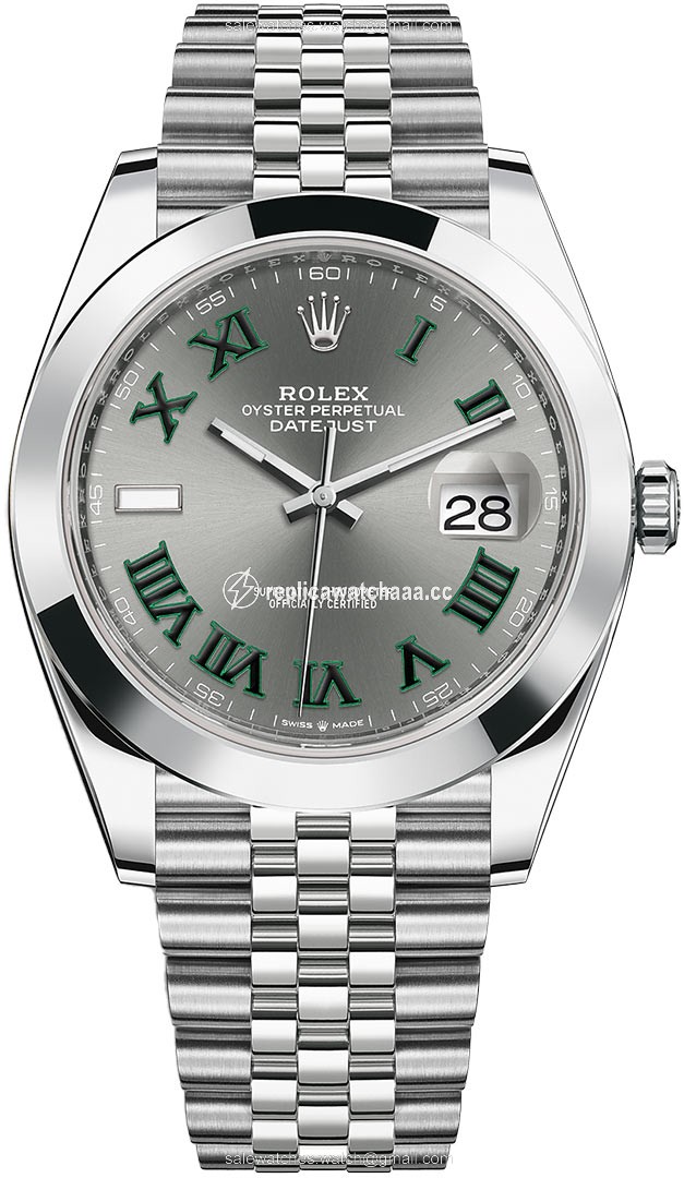 126300 Slate Roman Jubilee Wimbledon Rolex Datejust 41mm Stainless Steel Mens Watch 126300 Slate Roman Jubilee Wimbledon Rolex Datejust 41mm Stainless Steel Mens Watch