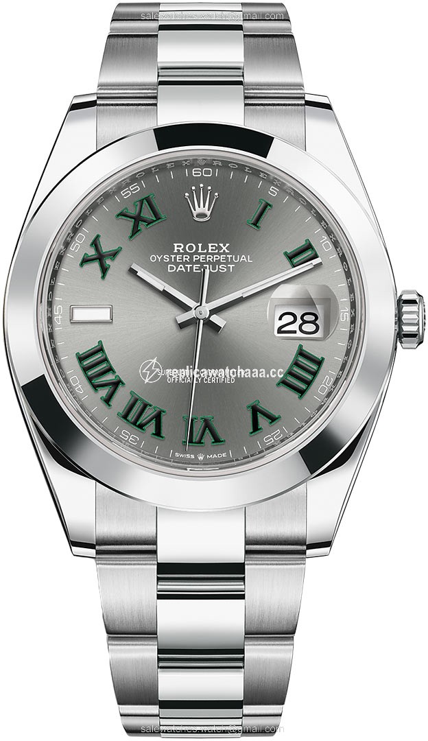 126300 Slate Roman Oyster Wimbledon Rolex Datejust 41mm Stainless Steel Mens Watch 126300 Slate Roman Oyster Wimbledon Rolex Datejust 41mm Stainless Steel Mens Watch