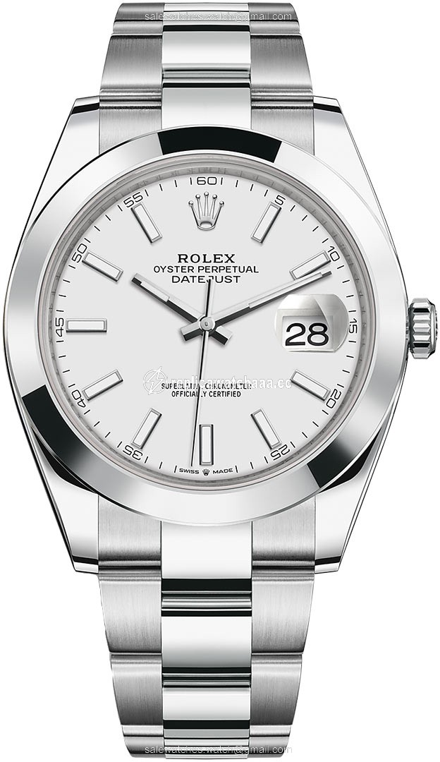 126300 White Index Oyster Rolex Datejust 41mm Stainless Steel Mens Watch 126300 White Index Oyster Rolex Datejust 41mm Stainless Steel Mens Watch