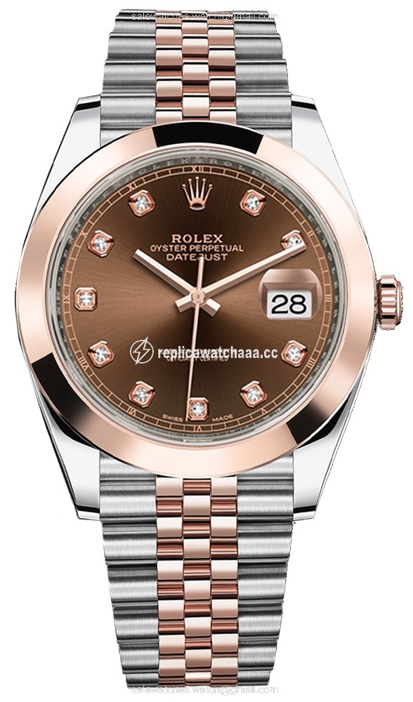 126301 Chocolate Diamond Jubilee Rolex Datejust 41mm Stainless Steel and Everose Gold Mens Watch 126301 Chocolate Diamond Jubilee Rolex Datejust 41mm Stainless Steel and Everose Gold Mens Watch