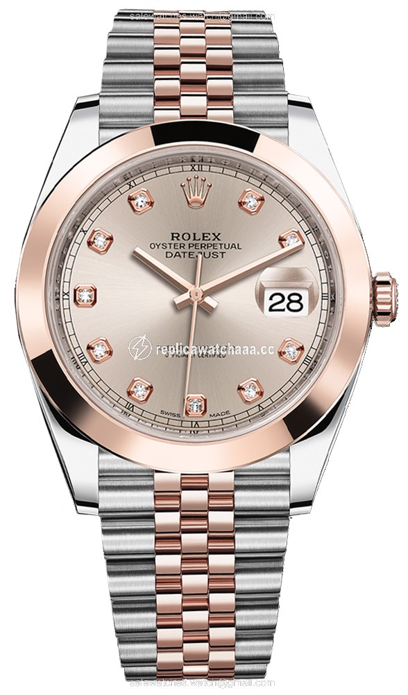 126301 Sundust Diamond Jubilee Rolex Datejust 41mm Stainless Steel and Everose Gold Mens Watch 126301 Sundust Diamond Jubilee Rolex Datejust 41mm Stainless Steel and Everose Gold Mens Watch